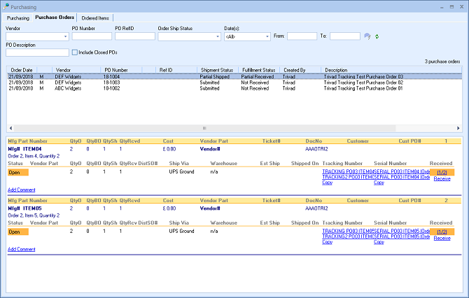 QuoteWerks Purchasing module QuoteWerks Purchasing module