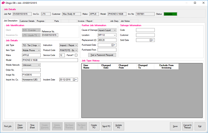 Repair Management utility Job Repair Management utility Job